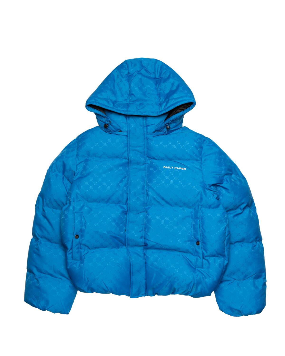 Daily Paper Navan Puffer Jacket Blue Monogram